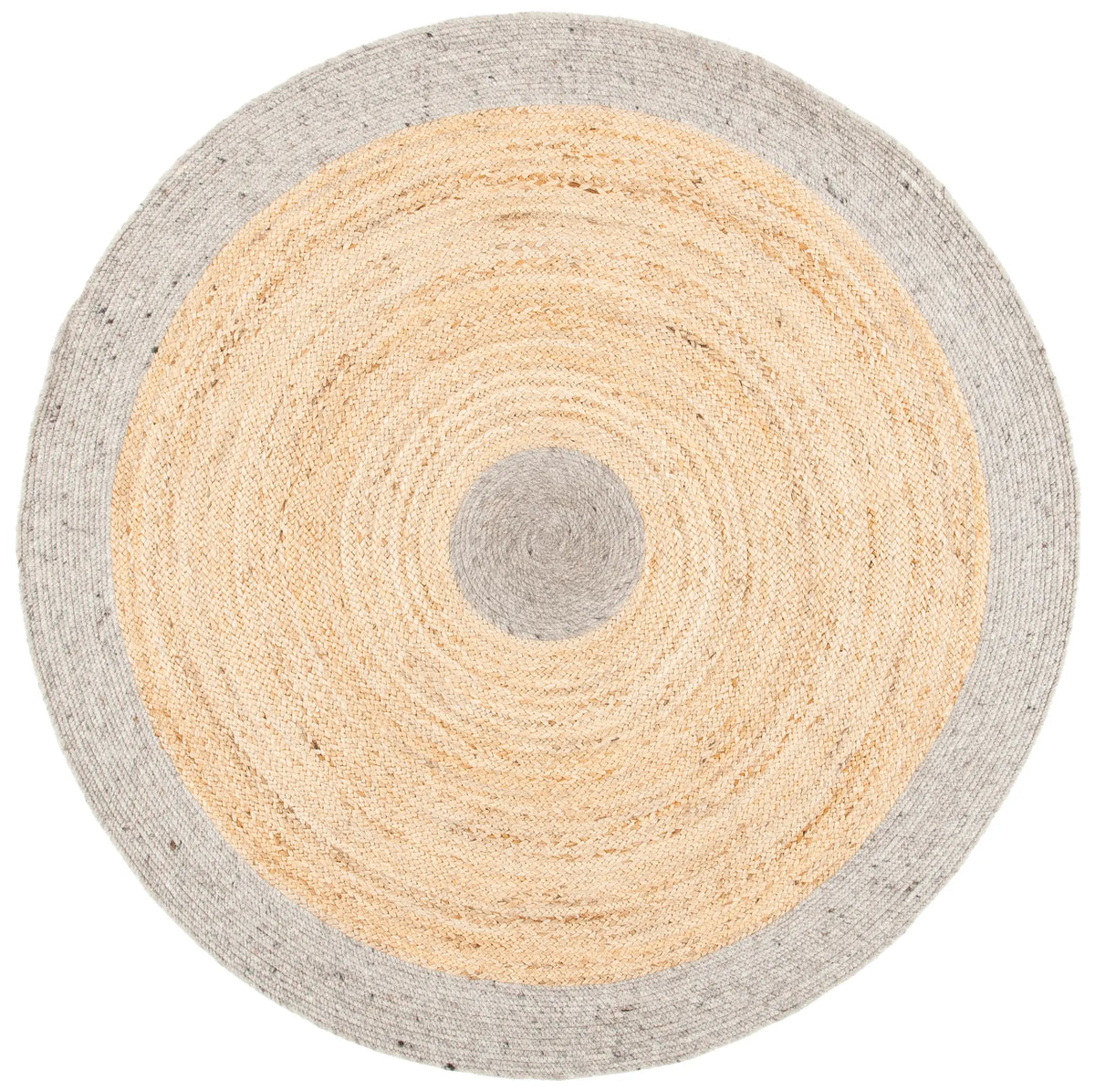 Safavieh Braided 5'-0" x 5'-0" Rug in Silver / Natural