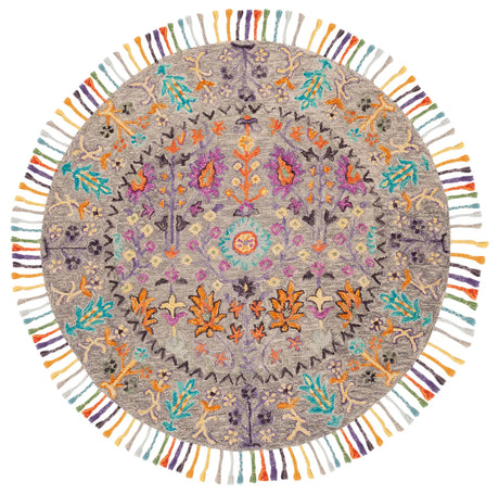 Safavieh Blossom 6'-0" x 6'-0" Rug in Grey / Multi