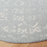 Safavieh Tulum 6'-7" x 6'-7" Rug in Light Grey / Ivory