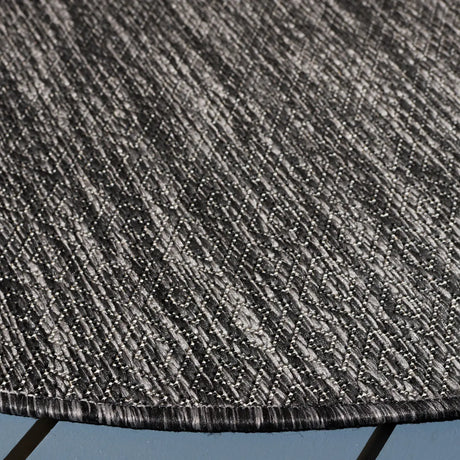 Safavieh Courtyard 6'-7" x 6'-7" Rug in Black / Grey