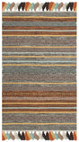 Safavieh Montauk 2'-6" x 4'-0" Rug in Turquoise / Brown