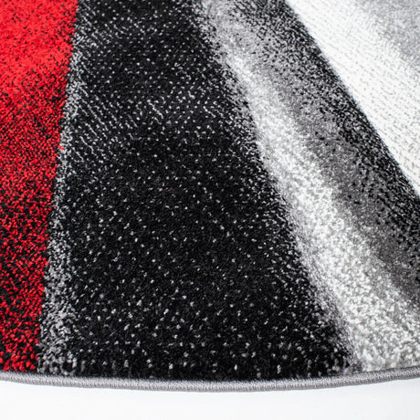 Safavieh Hollywood 6'-7" x 6'-7" Rug in Grey / Red