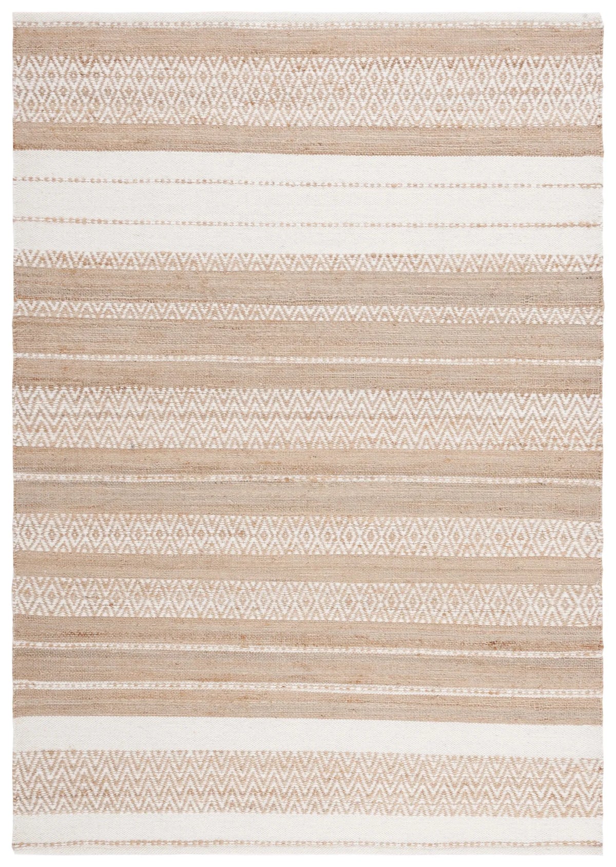 Safavieh Kilim 4'-0" x 6'-0" Rug in Natural / Ivory