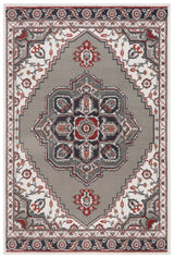 Safavieh Pyramid 4'-5" x 6'-5" Rug in Grey/Ivory / Rust