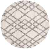 Safavieh Berber Shag 200 5'-3" x 5'-3" Rug in Cream / Grey