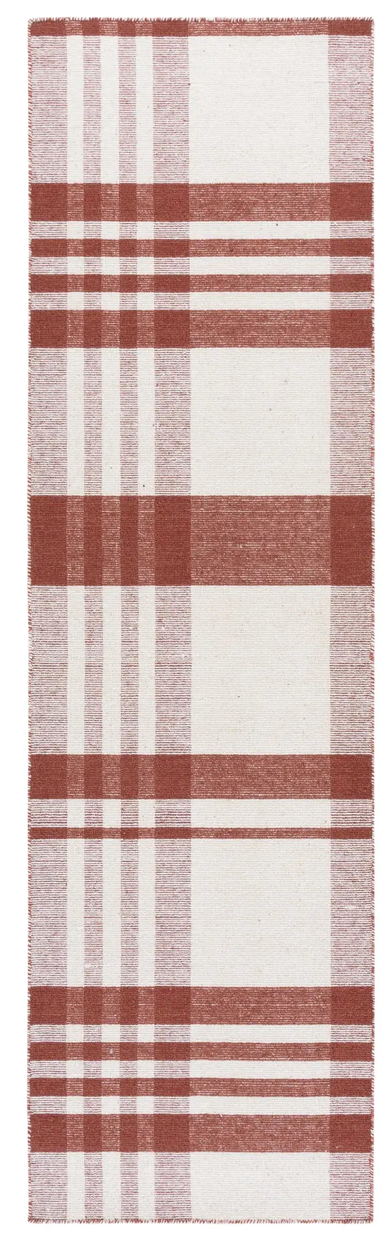 Safavieh Striped Kilim 2'-3" x 8'-0" Rug in Rust / Ivory