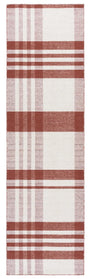 Safavieh Striped Kilim 2'-3" x 8'-0" Rug in Rust / Ivory