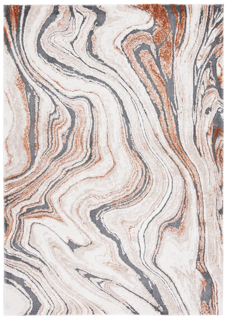 Safavieh Cyrus Shag 4'-5" x 6'-5" Rug in Beige / Rust
