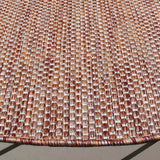 Safavieh Courtyard 5'-3" x 5'-3" Rug in Red / Beige