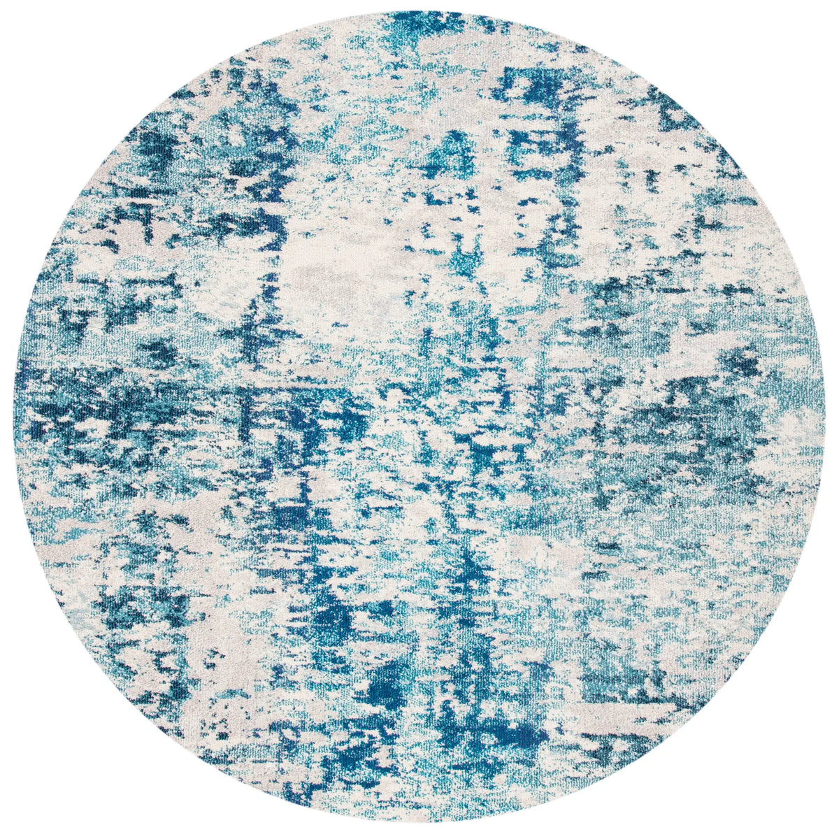 Safavieh Madison 5'-0" x 5'-0" Rug in Ivory / Turquoise