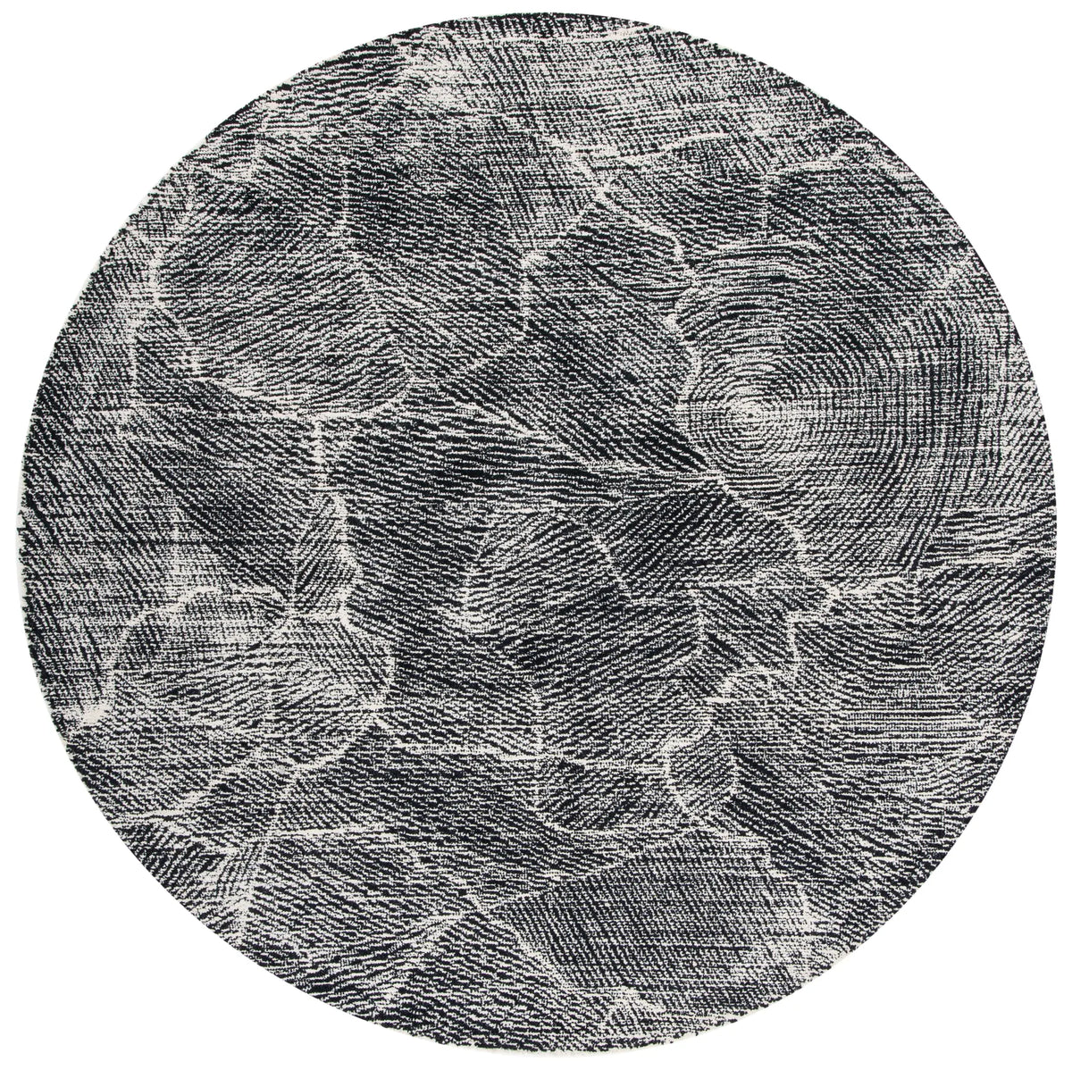 Safavieh Metro 6'-0" x 6'-0" Rug in Black / Ivory