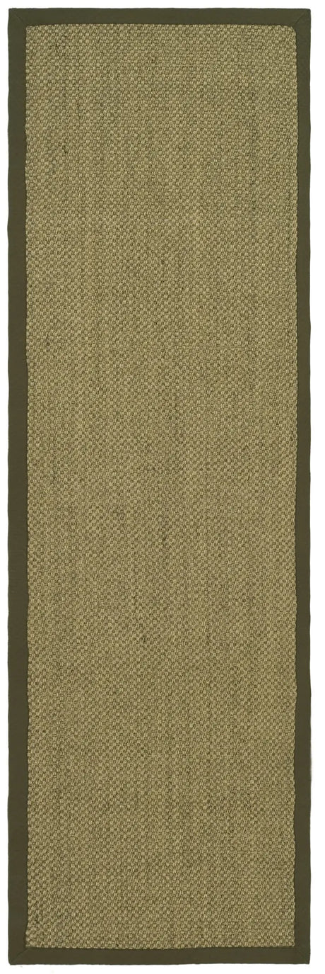 Safavieh Natural Fiber 2'-6" x 8'-0" Rug in Natural / Green