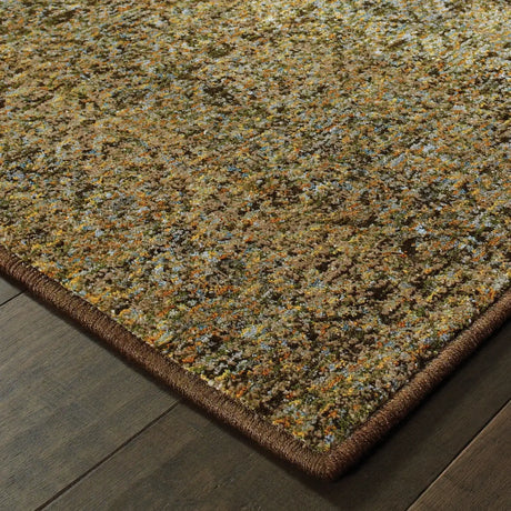 Oriental Weavers Sphinx Atlas 8048P Green/Gold Rugs - corner detail