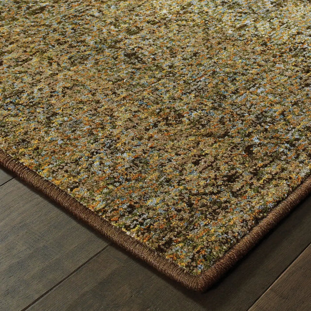 Oriental Weavers Sphinx Atlas 8048P Green/Gold Rugs - corner detail