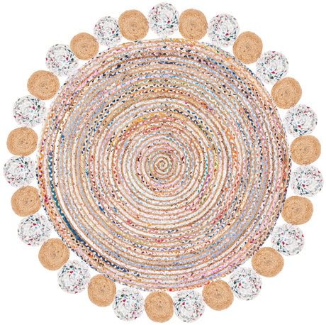 Safavieh Cape Cod 5'-0" x 5'-0" Rug in Beige / Multi