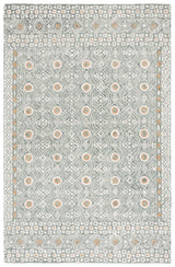 Safavieh Micro-Loop 4'-0" x 6'-0" Rug in Green / Ivory