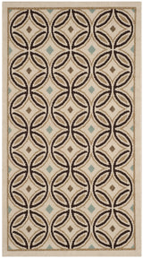 Safavieh Veranda 2'-7" x 5'-0" Rug in Cream / Chocolate