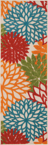Nourison Aloha ALH05 Machine Made Green Rug