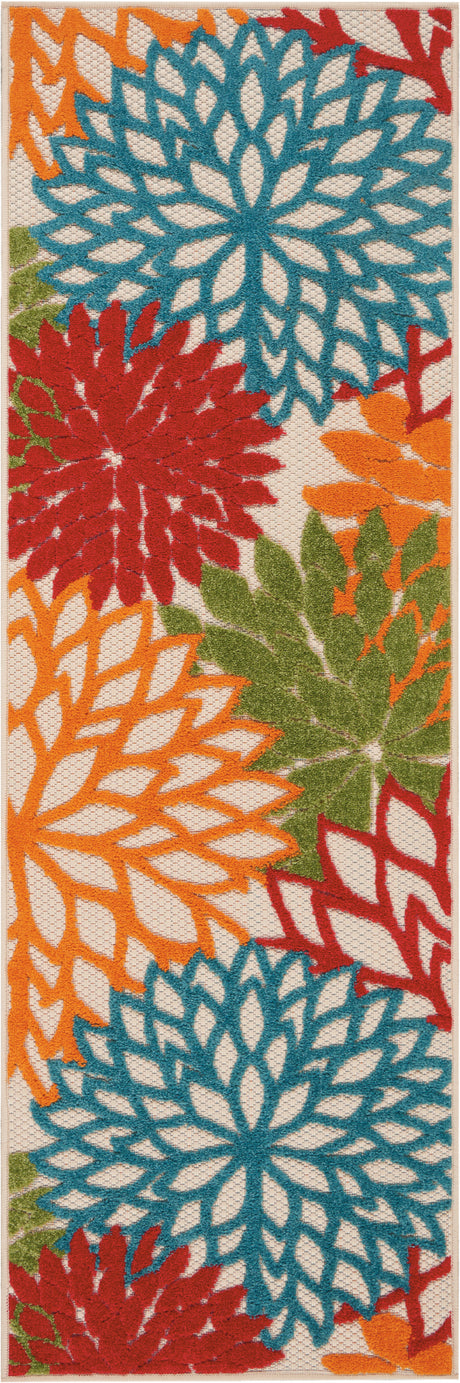 Nourison Aloha ALH05 Machine Made Green Rug