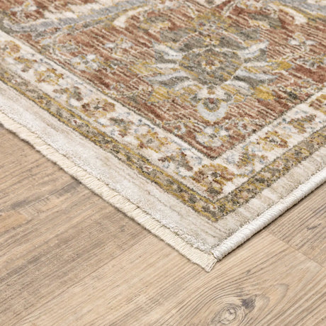 Oriental Weavers Sphinx Maharaja 5091Q Ivory/Rust Rugs - corner detail
