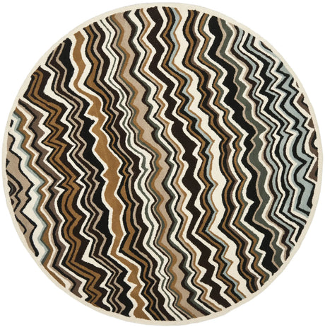 Safavieh Wyndham 7'-0" x 7'-0" Rug in Brown / Multi