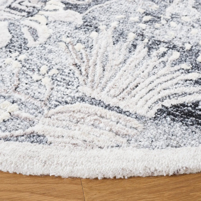 Safavieh Glamour 6'-0" x 6'-0" Rug in Grey / Ivory