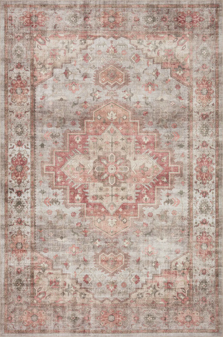 Loloi Heidi Hei-02 Dove/Spice Rugs - main flat