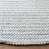 Safavieh Marbella 6'-0" x 6'-0" Rug in Light Grey / Ivory