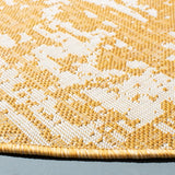 Safavieh Courtyard 6'-7" x 6'-7" Rug in Gold / Ivory