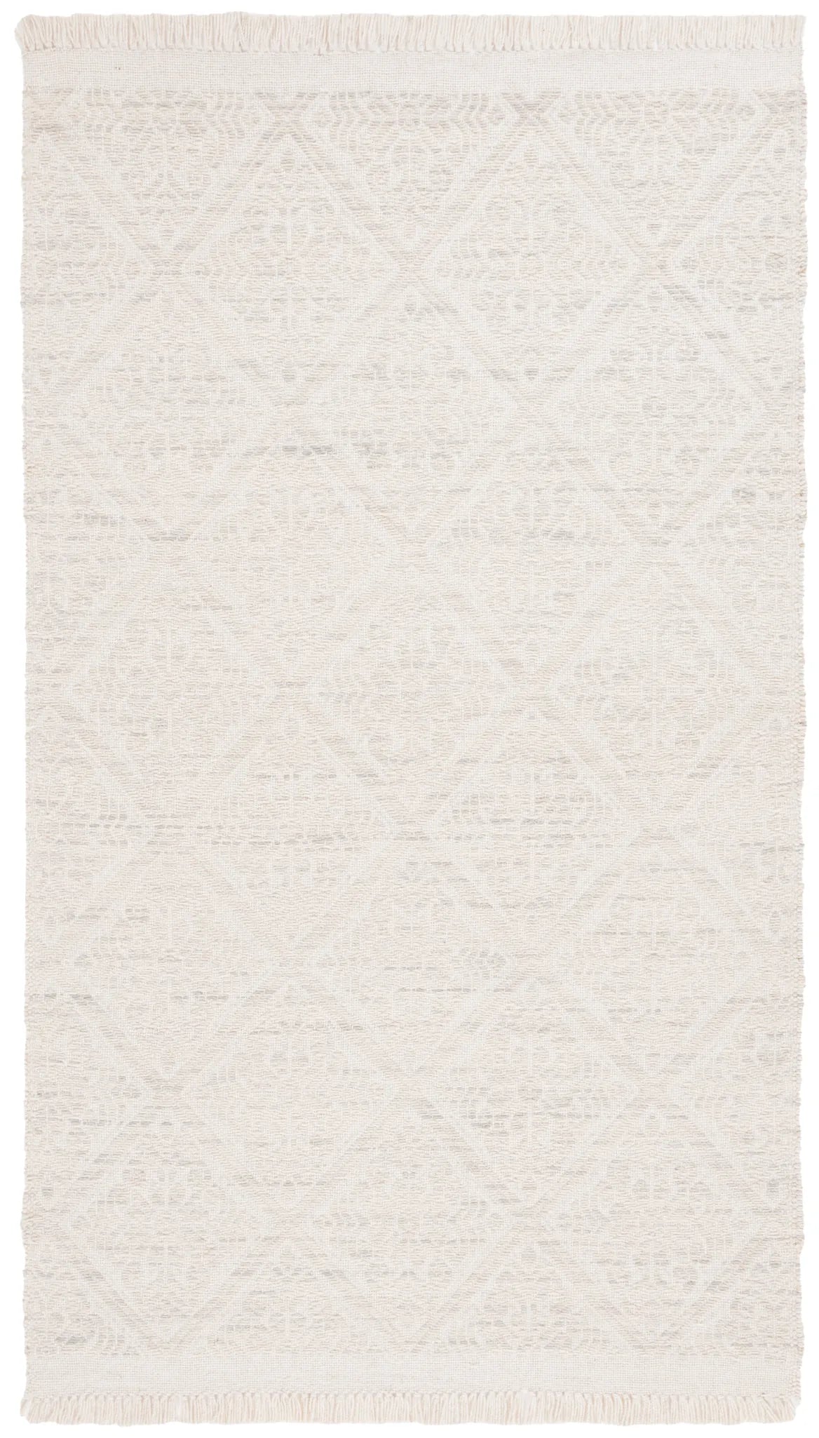 Safavieh Kilim 4'-0" x 6'-0" Rug in Light Grey / Ivory