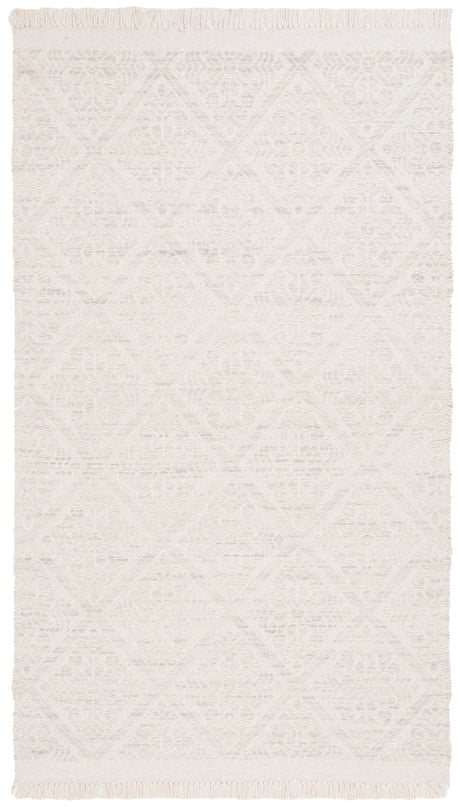 Safavieh Kilim 4'-0" x 6'-0" Rug in Light Grey / Ivory