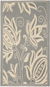 Safavieh Courtyard 2'-0" x 3'-7" Rug in Grey / Natural