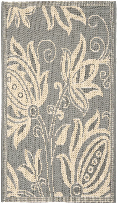 Safavieh Courtyard 2'-0" x 3'-7" Rug in Grey / Natural