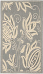 Safavieh Courtyard 2'-0" x 3'-7" Rug in Grey / Natural