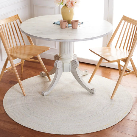 Safavieh Braided 5'-0" x 5'-0" Rug in Ivory / Yellow
