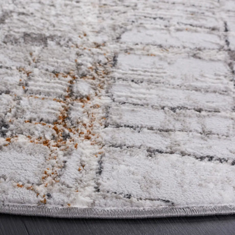 Safavieh Meadow 500 6'-7" x 6'-7" Rug in Light Grey / Dark Grey