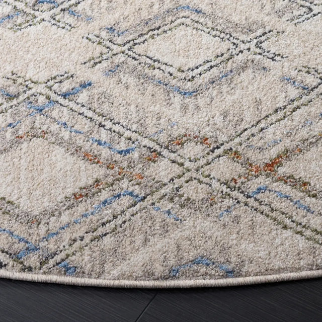 Safavieh Grove 6'-7" x 6'-7" Rug in Ivory / Blue Rust