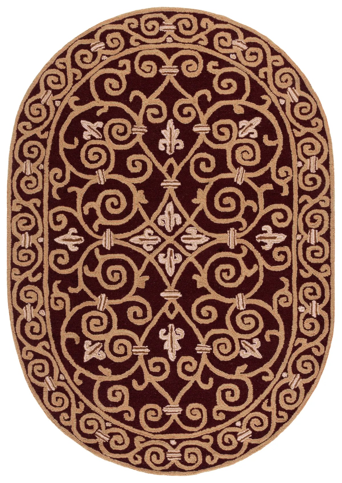 Safavieh Chelsea 4'-6" x 6'-6" Rug in Burgundy