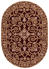 Safavieh Chelsea 4'-6" x 6'-6" Rug in Burgundy