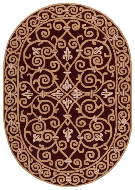 Safavieh Chelsea 4'-6" x 6'-6" Rug in Burgundy