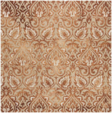 Safavieh Dip Dye 7'-0" x 7'-0" Rug in Copper / Beige