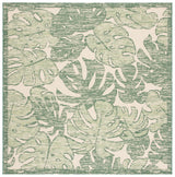 Safavieh Courtyard 6'-7" x 6'-7" Rug in Beige / Green