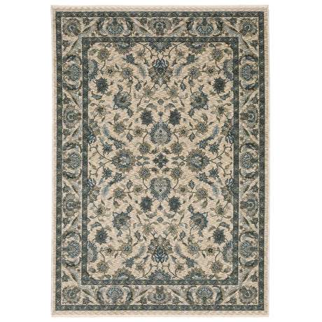 Oriental Weavers Sphinx Aberdeen 070I1 Beige/ Blue Rug - main flat