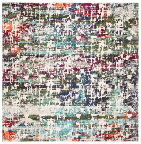 Safavieh Madison 6'-7" x 6'-7" Rug in Blue / Green