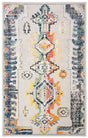 Safavieh Crystal 4'-0" x 6'-0" Rug in Light Grey / Orange
