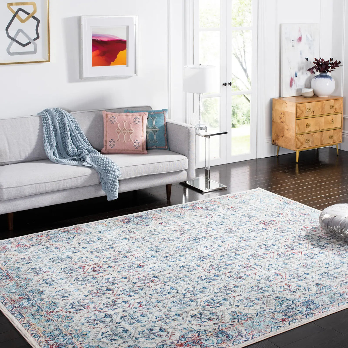 Safavieh Brentwood 10'-0" x 13'-0" Rug in Ivory / Blue