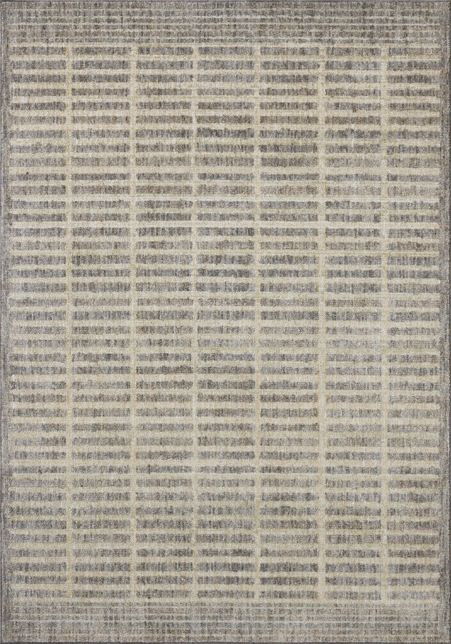 Loloi Roxie ROX-02 Contemporary Power Loomed Smoke, Natural Rug - main flat