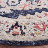 Safavieh Luna 6'-7" x 6'-7" Rug in Navy / Beige