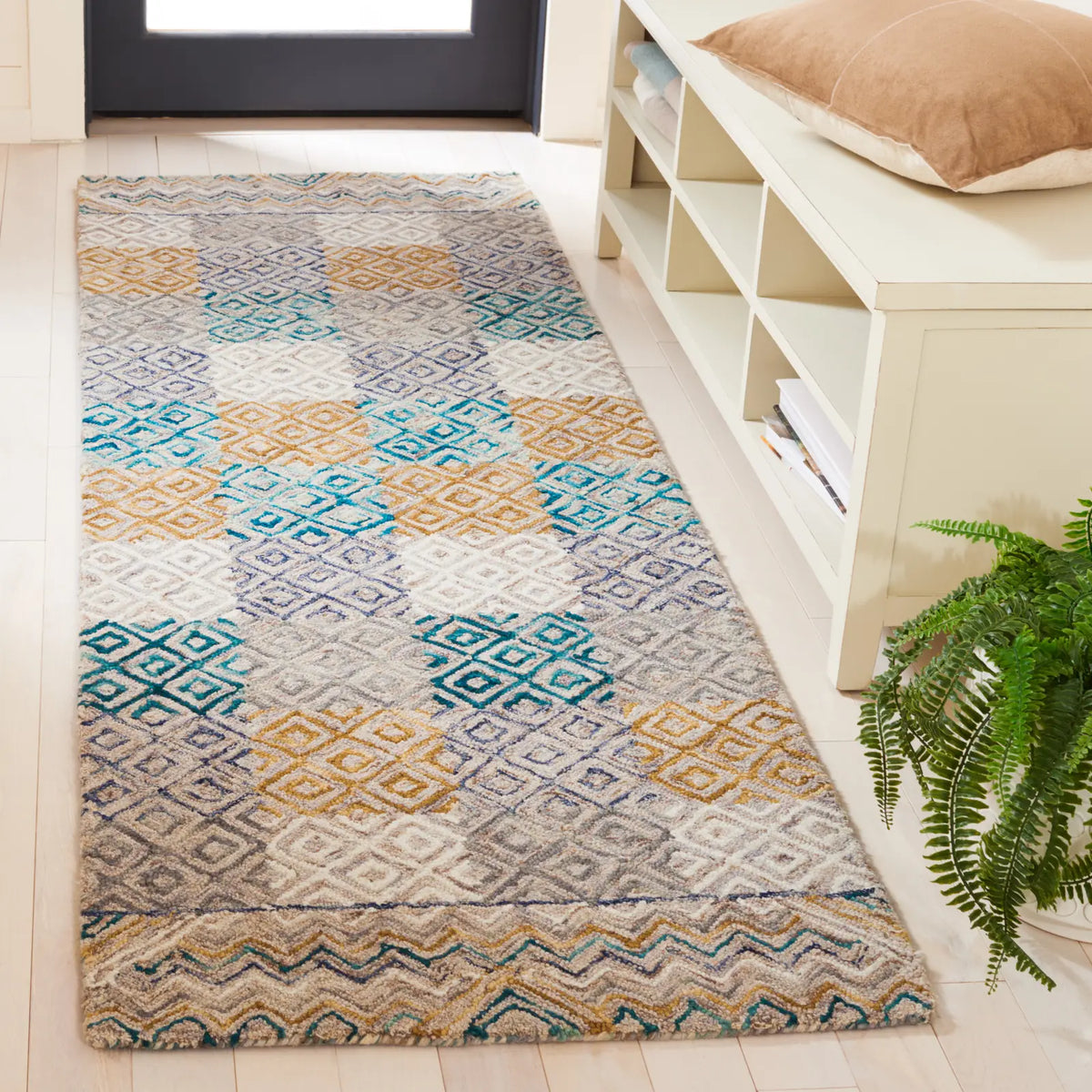 Safavieh Aspen 2'-3" x 7'-0" Rug in Blue / Gold