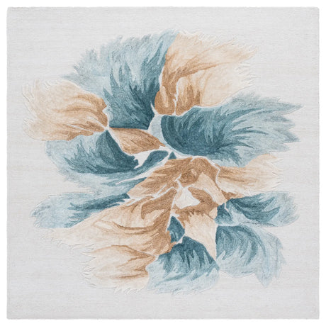 Safavieh Fifth Avenue 6'-0" x 6'-0" Rug in Beige / Teal